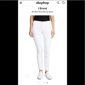 J Brand 811 Jeans in Blanc